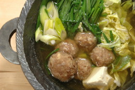 肉団子入り☆中華風のお鍋