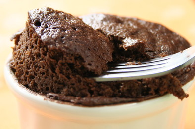大豆粉のココアカップケーキの写真