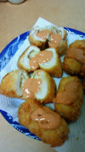美味しい♪キノコのチーズカツレツ