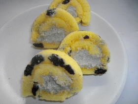 豆腐クリームのロールケーキ♪