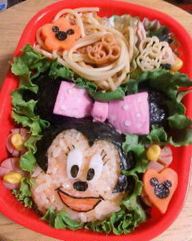 キャラ弁【ミニーちゃん】