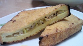 おいしいよ!厚揚げのネギはさみ焼き