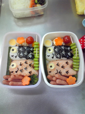 【キャラ弁っぽく】簡単こいのぼり弁当