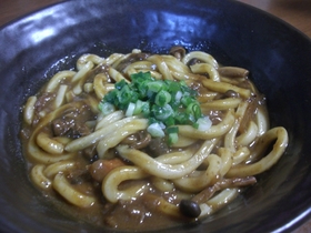 残り物カレーで関西風カレーうどん