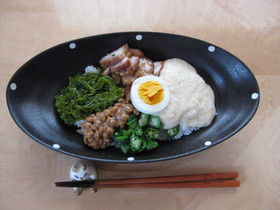 ♪きまぐれのネバとろろ丼ヽ(*´∀`)ノ
