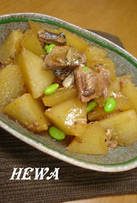 さんま缶で❀大根の煮物