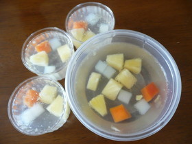 トロピカル缶でさわやかゼリー