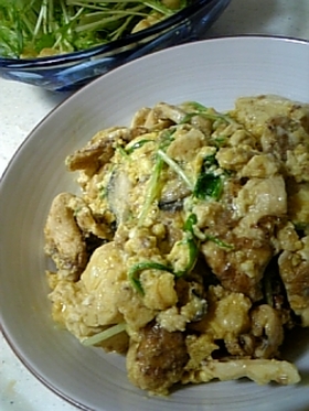 *豆腐と鶏の柳川風*