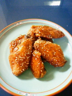 手羽先の唐揚げ(甘辛仕立て)