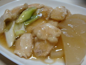 ホッとする~♪鶏むね肉の治部煮風