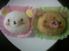 白黒くまちゃんおにぎり