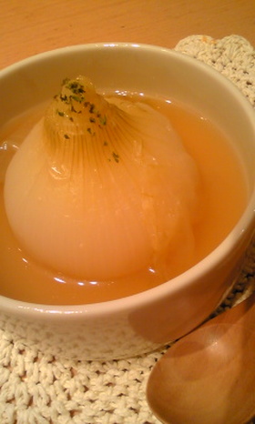 愛しの塩麹♥新玉ねぎだけスープ