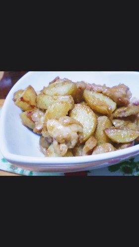 新じゃが&鶏ももの味噌バター炒め♪*