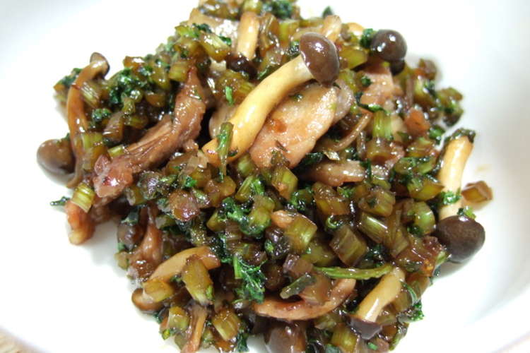 大根菜としめじと豚肉の甘辛炒め煮 レシピ 作り方 By ふぅな クックパッド 簡単おいしいみんなのレシピが360万品