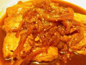 韓国風豆腐の煮物