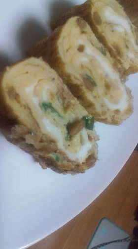 栄養満点☆青海苔と納豆の玉子焼き