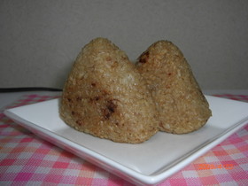 ☆めんつゆで簡単焼きおにぎり☆