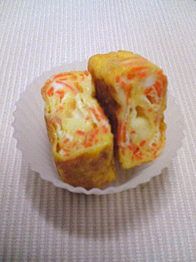 にんじんとチーズの卵焼き