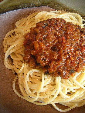 お肉ずっしりミートソース!!