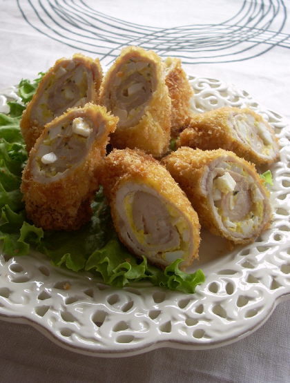 豚肉の卵サラダロールカツの画像