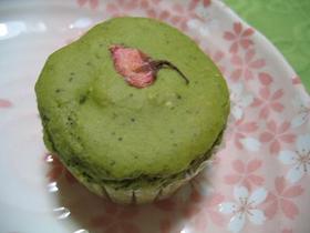 卵・油なし☆桜抹茶マフィン