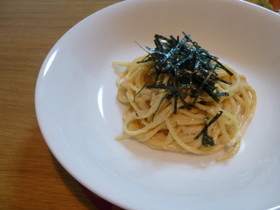 ボウルで簡単!明太子クリームパスタ