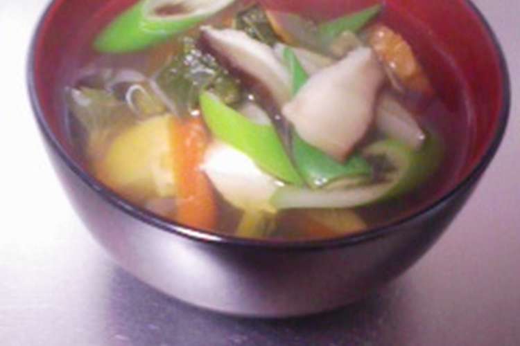 めんつゆと残り野菜で具だくさんスープ レシピ 作り方 By きま クックパッド 簡単おいしいみんなのレシピが367万品