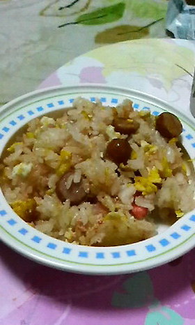 簡単 明太子バター炒飯