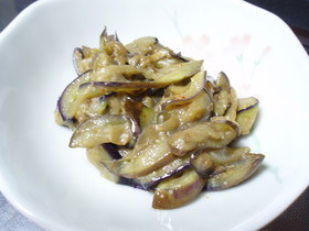 茄子のピリ辛味噌炒め