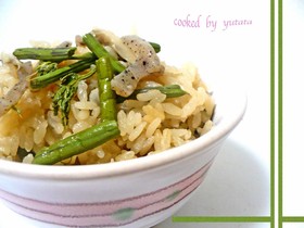 わらび炊き込みご飯