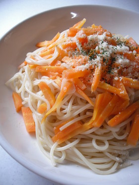 キャロットコンソメ☆パスタ