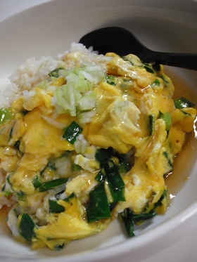 にら玉天津飯☆和風あんかけ