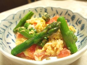 アスパラ✿トマト✿エッグ