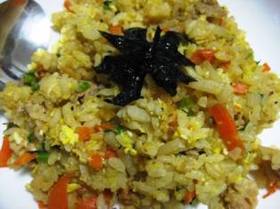 【eco】大根の皮と葉と人参の皮の炒飯