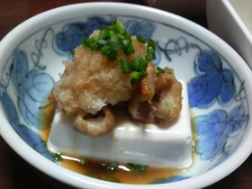 さっぱり!鶏皮ポン酢冷奴。