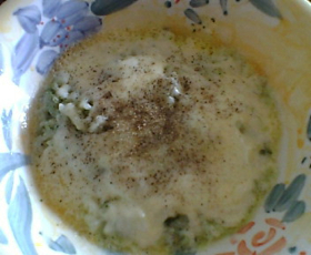 レンジでバジルドリア風