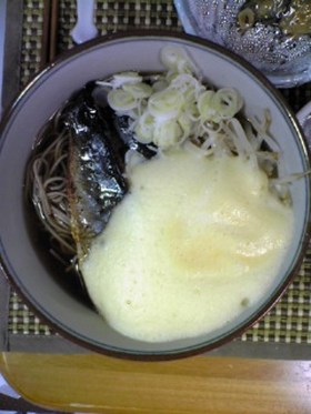 卵ふわふわ蕎麦