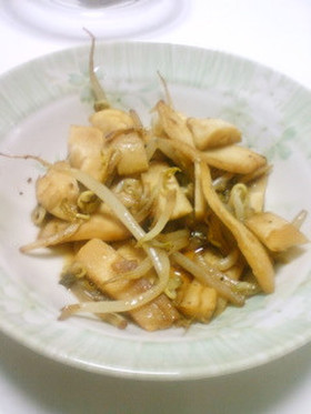 お弁当に♪筍もやしの焼肉ダレ炒め
