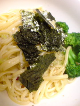 ゆず胡椒と海苔の和風パスタ