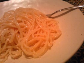 あっというまの明太クリームパスタ