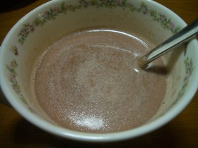 チョコレートで簡単ココア