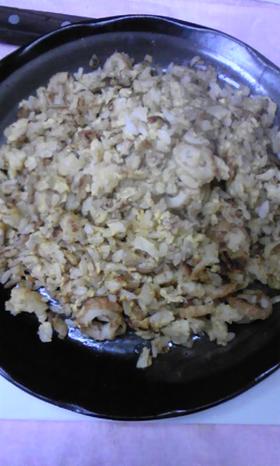 ツナとちくわのチャーハン