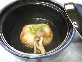 筍饅頭のしめじあんかけ