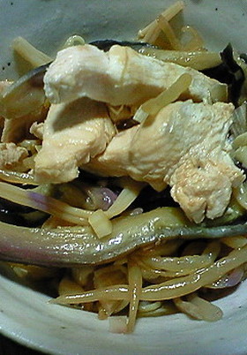 なすの中華風酢の物