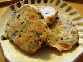 具沢山で栄養満点のお好み焼き