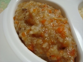 離乳食中期 ☀ 野菜重ね煮みそ粥