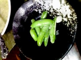 スナップえんどう 簡単付合せ