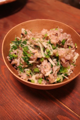 大根の雑縠めし