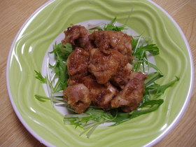 鶏肉の生姜入り照り焼き