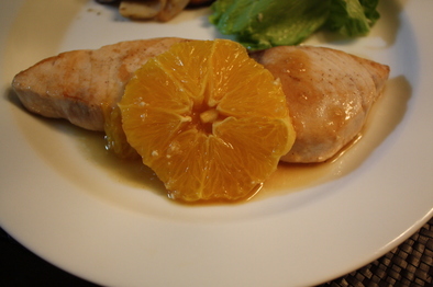 カジキのソテー　バルサミコオレンジソースの写真